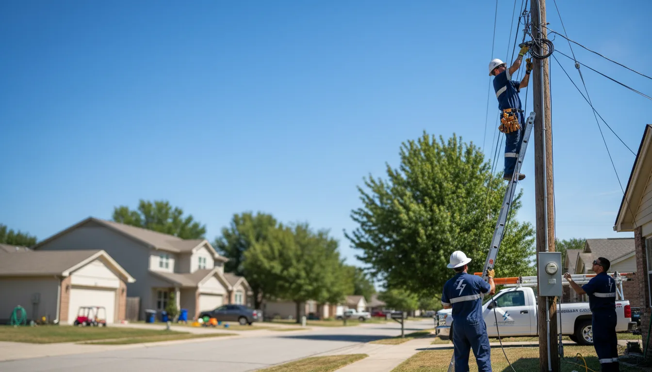 Residential electrician providing installation services in Morning Sun, IA